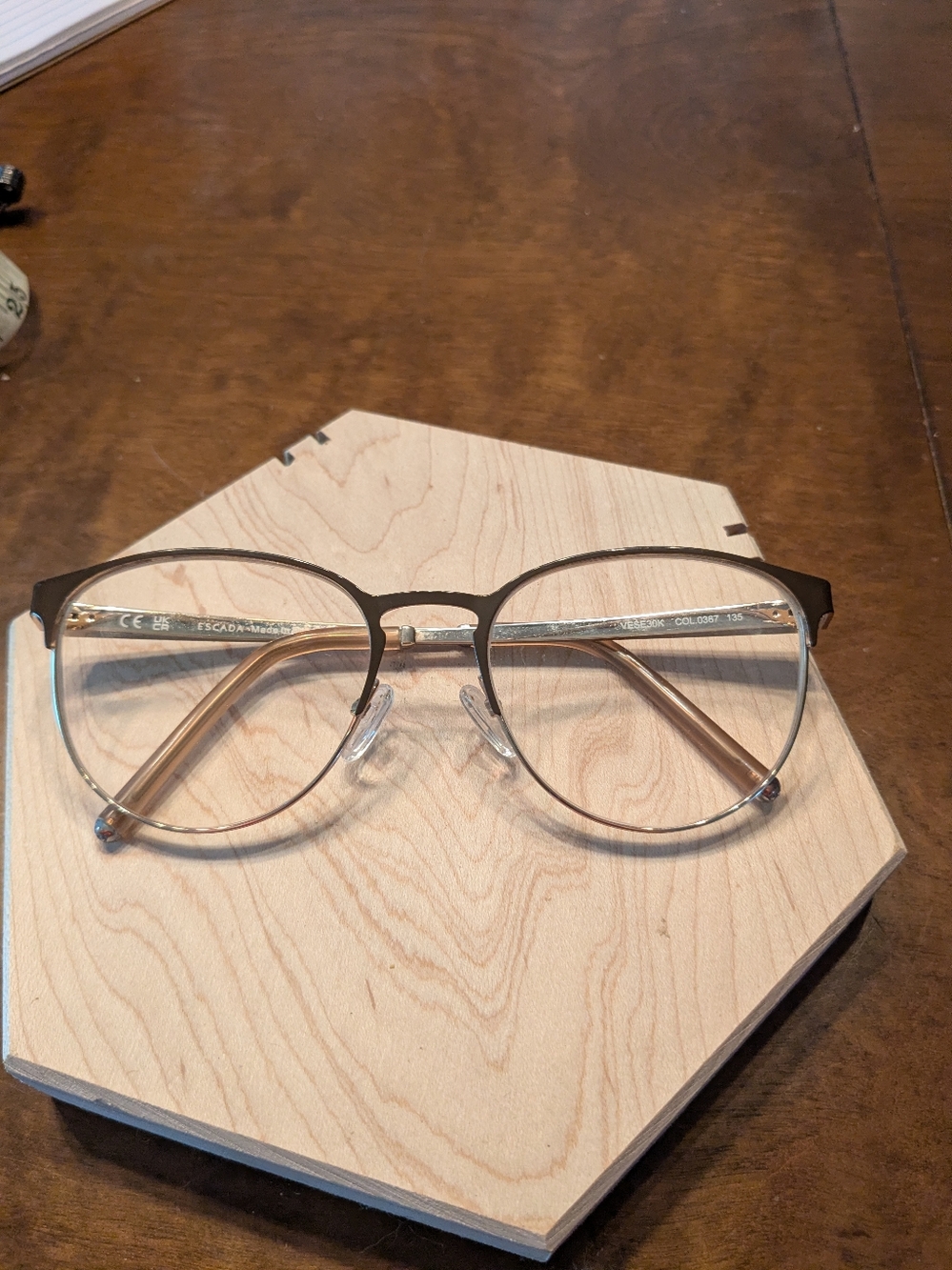 Escada Y2K Moda Titanium Prescription Eyeglasses